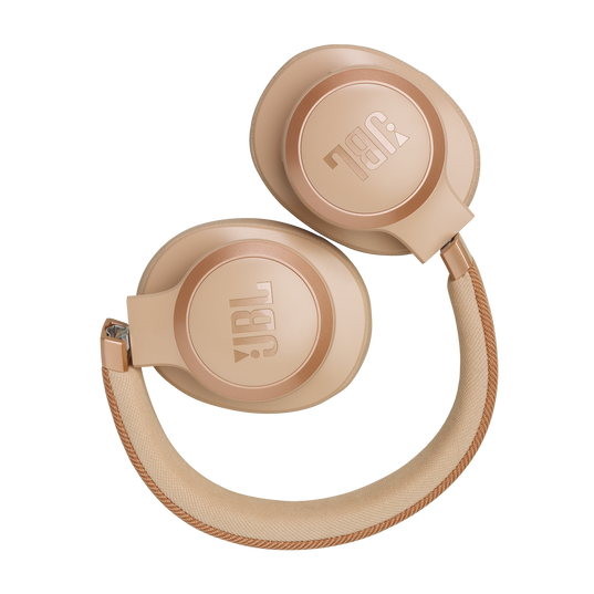 JBL Live 770NC - Sand - Wireless Over-Ear Headphones with True Adaptive Noise Cancelling - Detailshot 5